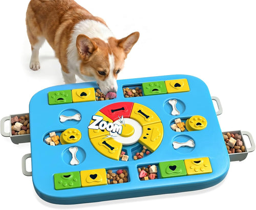 Interactive Dog Puzzle Toy - Treat Dispensing Enrichment Toy for All Breeds, Durable Non-Slip Design, Ideal for Brain Stimulation and Slow Feeding